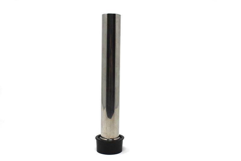 Regency Stainless Steel Metal Bar Sink Overflow Pipe: 10" Inches High for 1-1/2" Drain Hole - Image 1